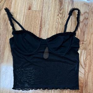 edikted Mercy Sheer Mesh Bra Top